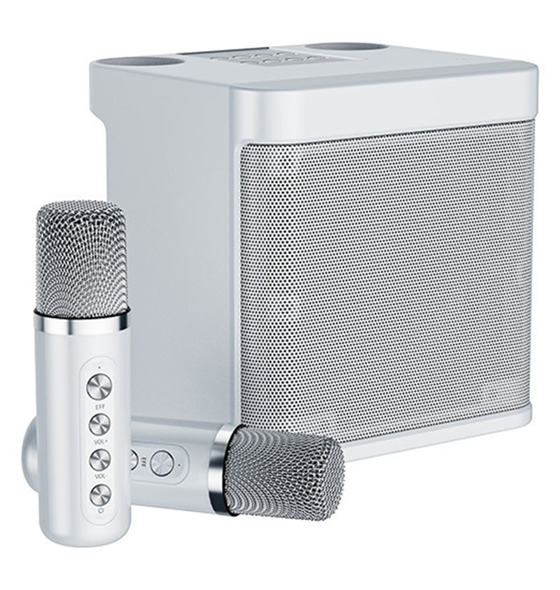 Karaokê Mbox Portátil - Dois microfones sem fio