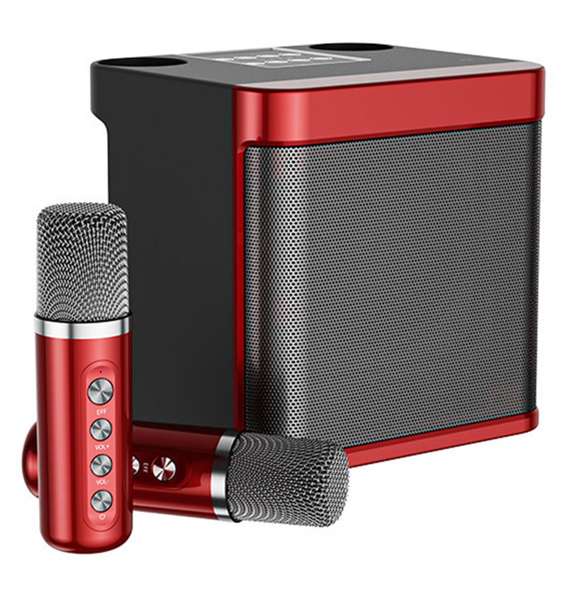 Karaokê Mbox Portátil - Dois microfones sem fio