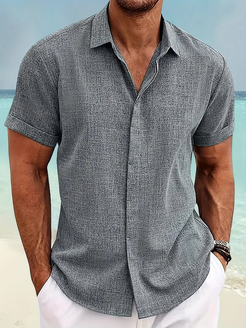 Camisa de Linho Masculina - Sawyer