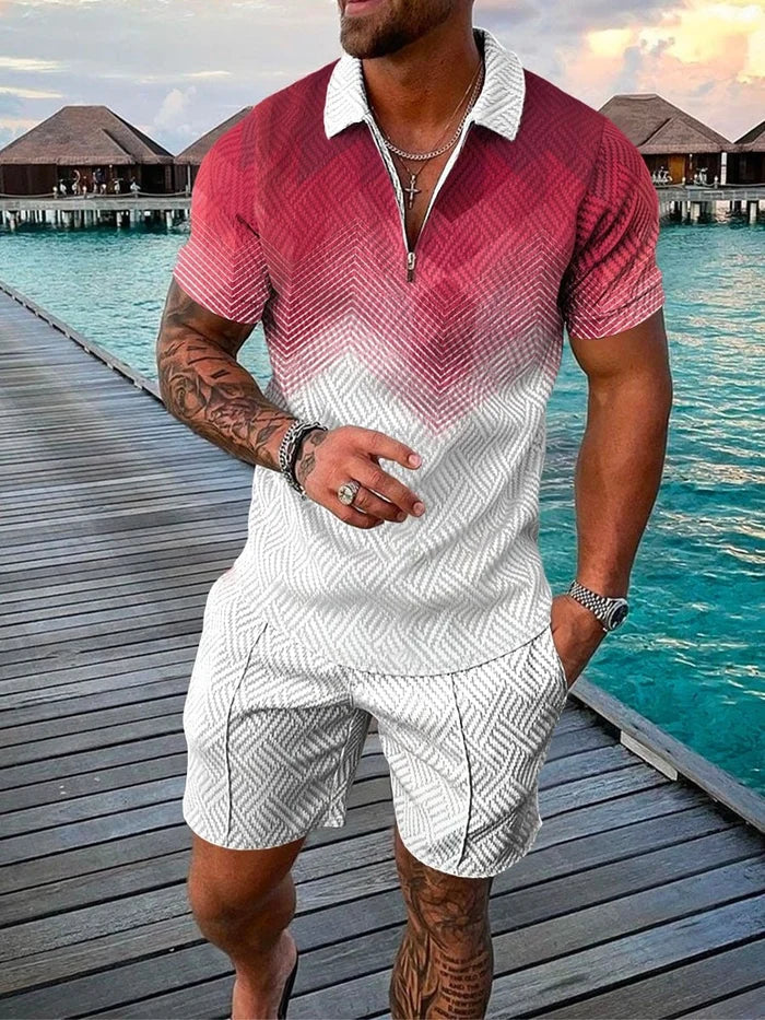 Conjunto De Verão Masculino Braun