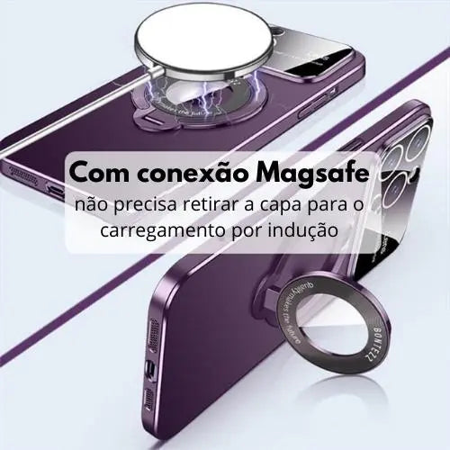 Capa de telefone com suporte magnético para iPhone - EisenShop