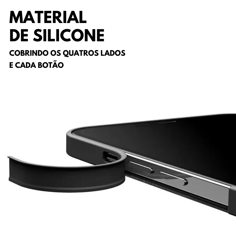 Capa de vidro plana 3D quadrada para iPhone do X até 15 pro max