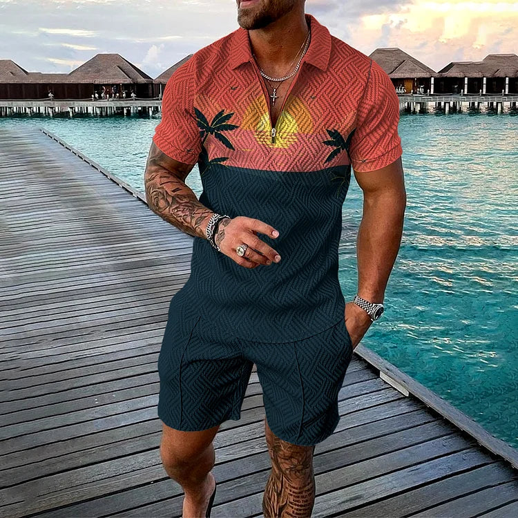 Conjunto De Verão Masculino Tropical